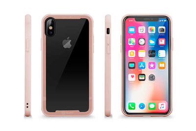 Apple iPhone X Kılıf Roar Glassoul Airframe Kapak Beyaz
