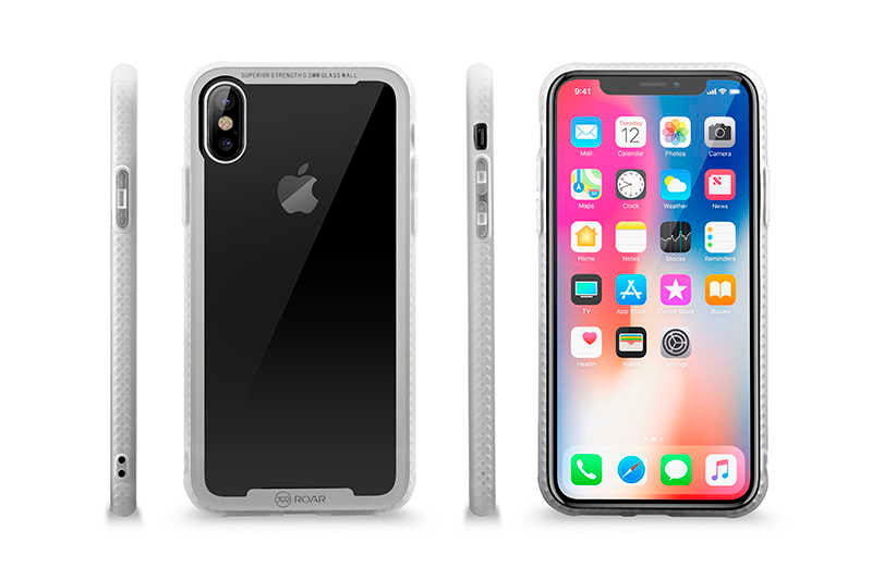 Apple iPhone X Kılıf Roar Glassoul Airframe Kapak