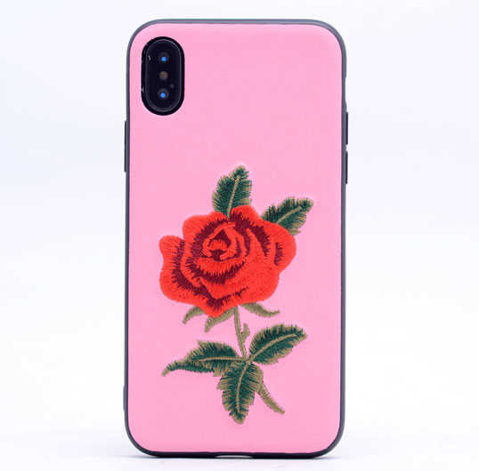 Apple iPhone X Kılıf Zore Rose Kapak