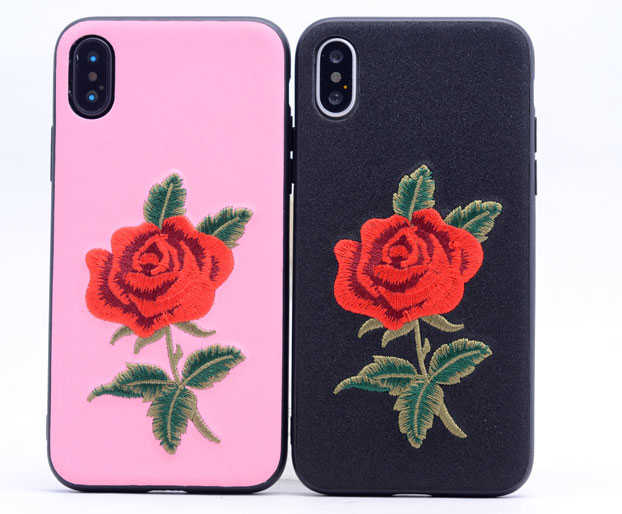 Apple iPhone X Kılıf Zore Rose Kapak