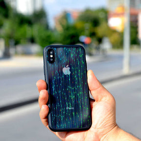 Apple iPhone X Kılıf Zore Çizgili Craft Arka Kapak