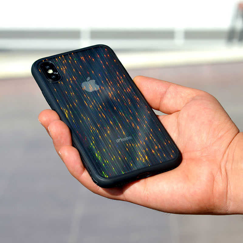 Apple iPhone X Kılıf Zore Çizgili Craft Arka Kapak