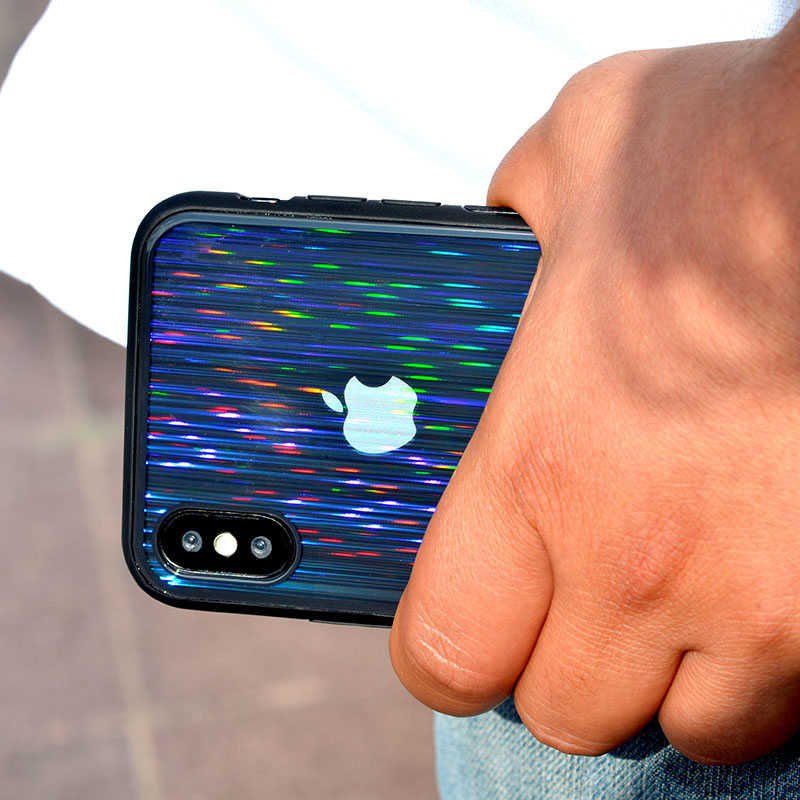 Apple iPhone X Kılıf Zore Çizgili Craft Arka Kapak