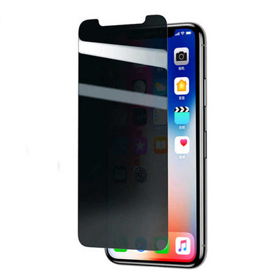 Apple iPhone X Zore Rika Premium Privacy Temperli Cam Ekran Koruyucu Siyah