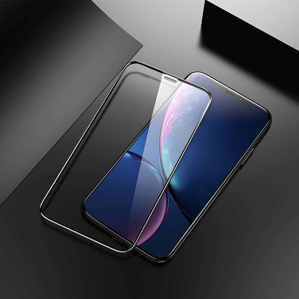 Apple iPhone XR 6.1 Hidrofobik Ve Oleofobik Özellikli Benks Air Shield Ekran Koruyucu 10&prime;lu Paket Şeffaf