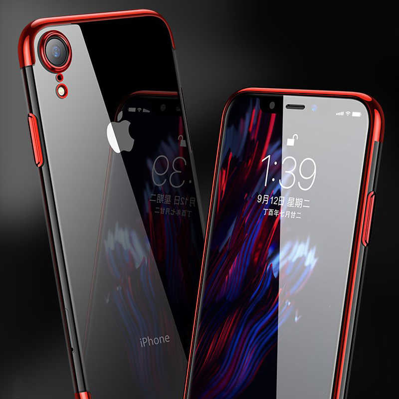 Apple iPhone XR 6.1 Kılıf Zore Dört Köşeli Lazer Silikon Kapak