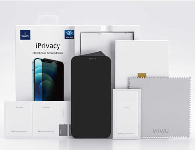 Apple iPhone XR 6.1 Wiwu iPrivacy HD Anti-Peep Ekran Koruyucu Siyah
