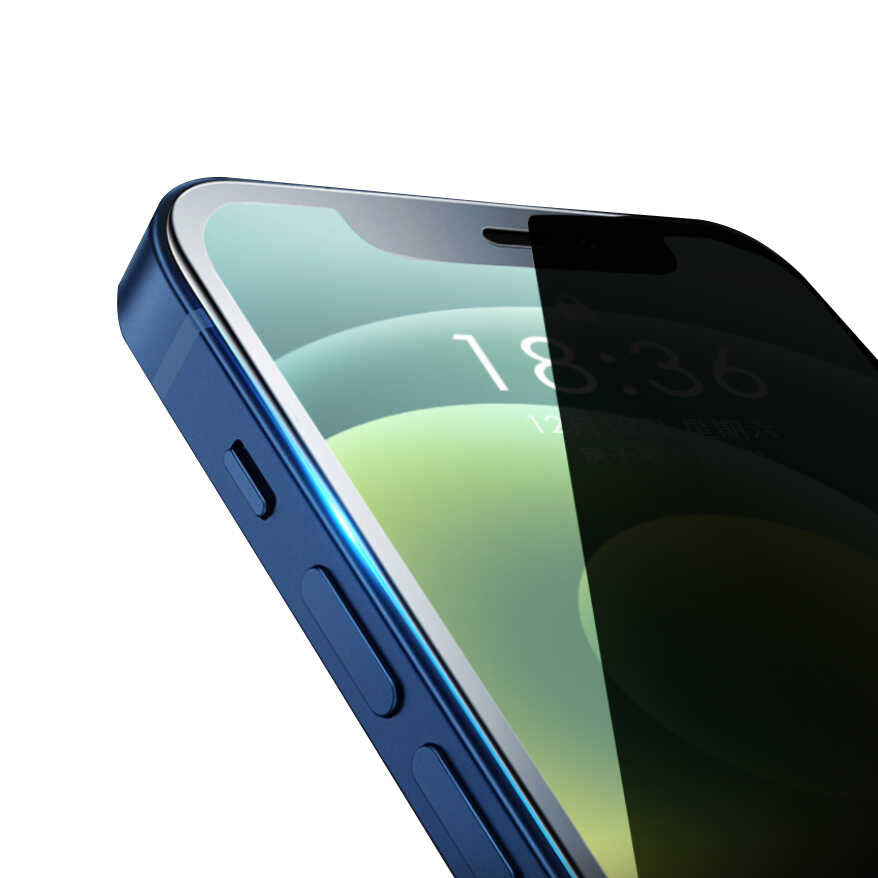 Apple iPhone XR 6.1 Wiwu iPrivacy HD Anti-Peep Ekran Koruyucu Siyah