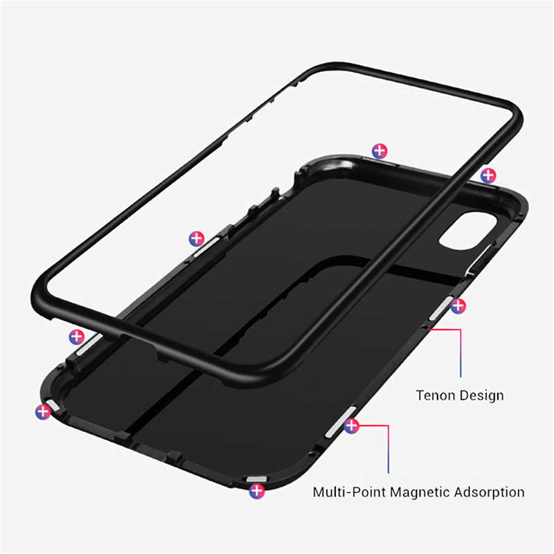 Apple iPhone XS 5.8 Kılıf Zore Devrim Mıknatıslı Cam Kapak