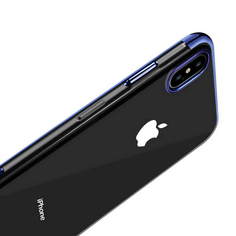 Apple iPhone XS 5.8 Kılıf Zore Dört Köşeli Lazer Silikon Kapak