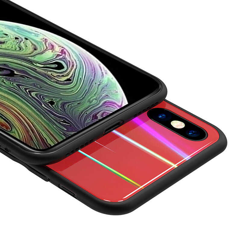 Apple iPhone XS 5.8 Kılıf Zore Friz Cam Kapak