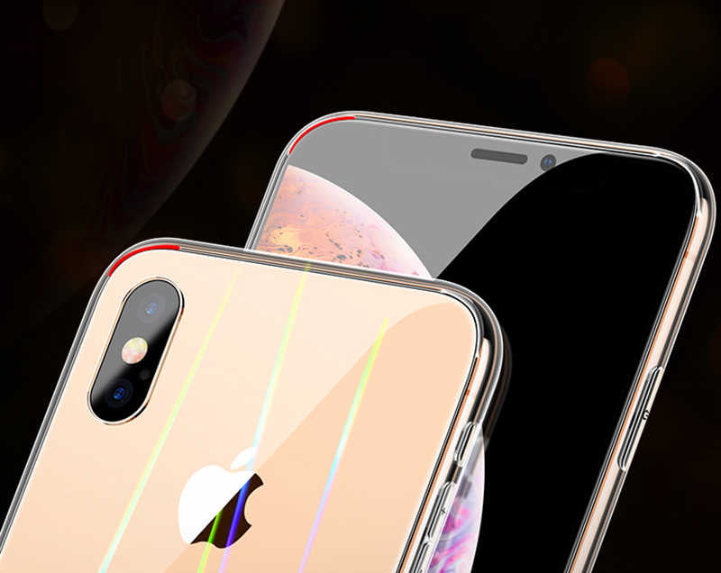 Apple iPhone XS 5.8 Kılıf Zore Rainbow Kapak