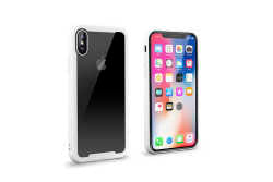 Apple iPhone XS 5.8 Kılıf Roar Glassoul Airframe Kapak Beyaz