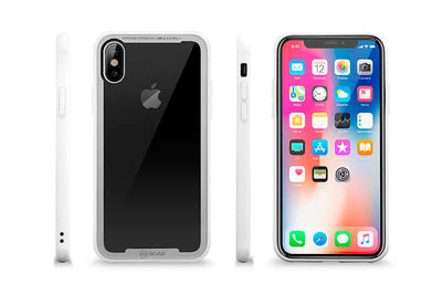Apple iPhone XS 5.8 Kılıf Roar Glassoul Airframe Kapak Beyaz