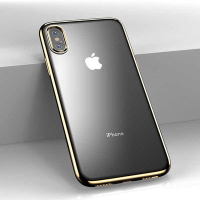 Apple iPhone XS Max 6.5 Benks Magic Glitz Ultra-Thin Transparent Protective Soft Kapak Rose Gold
