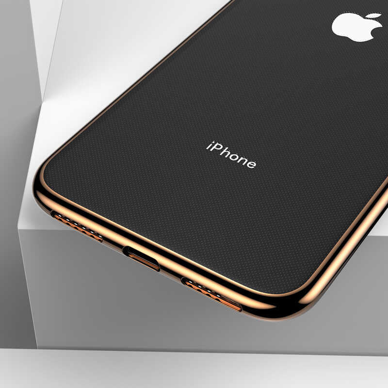Apple iPhone XS Max 6.5 Benks Magic Glitz Ultra-Thin Transparent Protective Soft Kapak Rose Gold