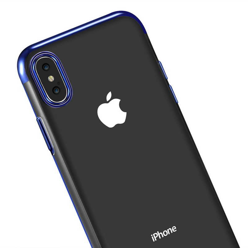 Apple iPhone XS Max 6.5 Kılıf Zore Dört Köşeli Lazer Silikon Kapak