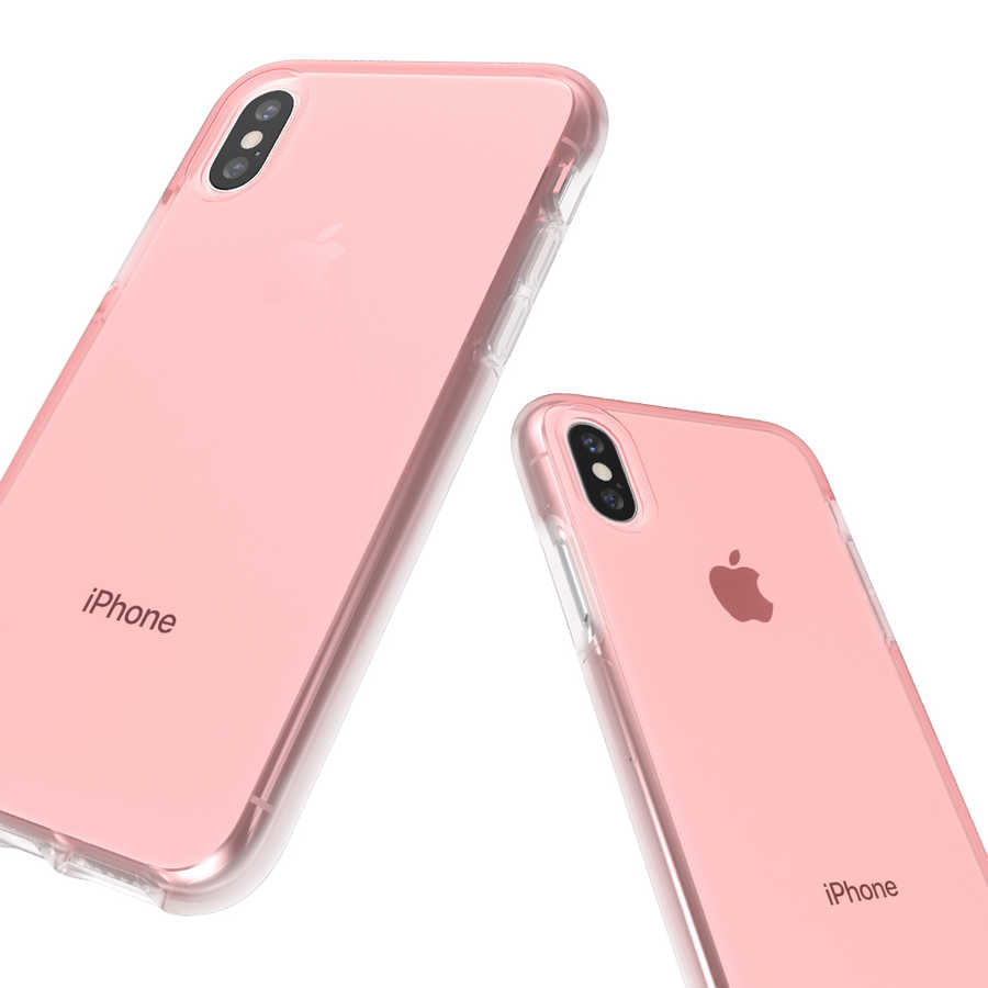 Apple iPhone XS Max 6.5 UR Ice Cube Kapak Pembe