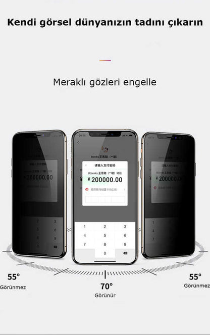 iPhone XS Max 6.5 Benks 0.3mm V Pro Privacy Ekran Koruyucu