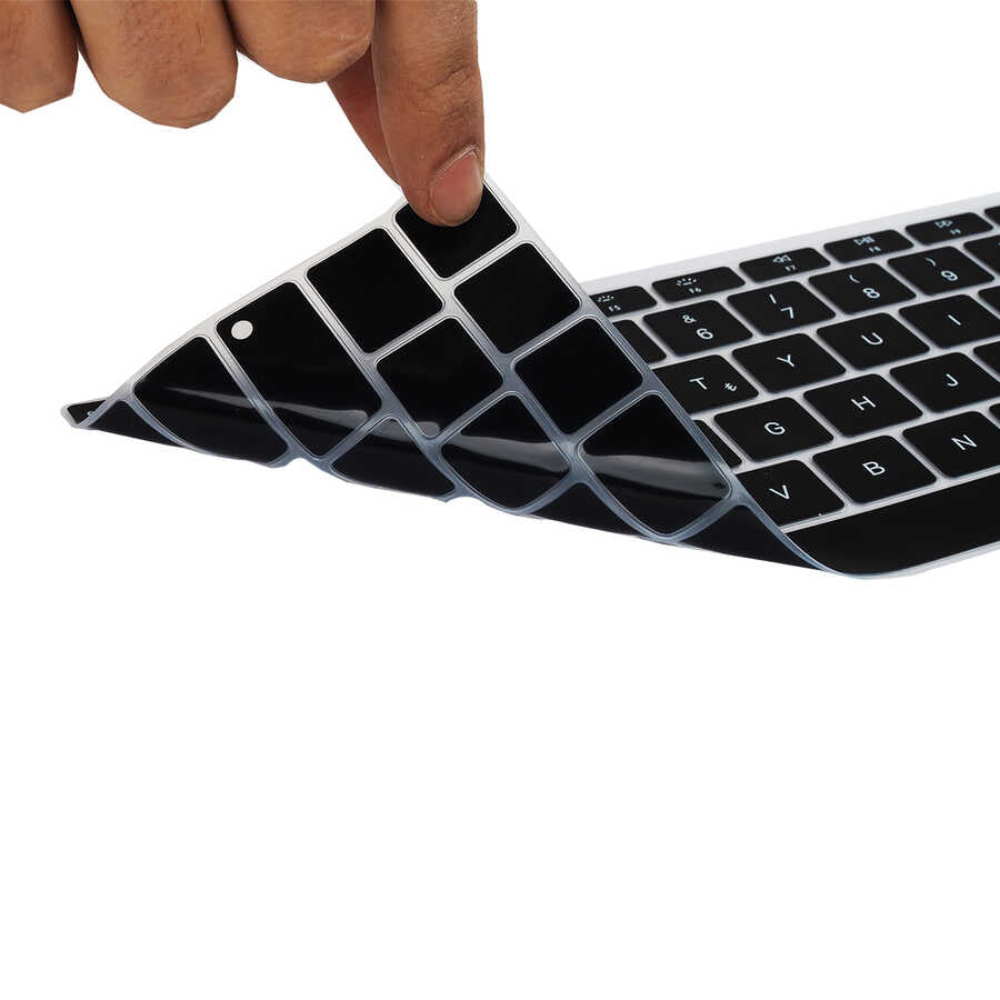 Macbook 13' Pro Touch Bar A1706 Zore Klavye Koruyucu Silikon Ped
