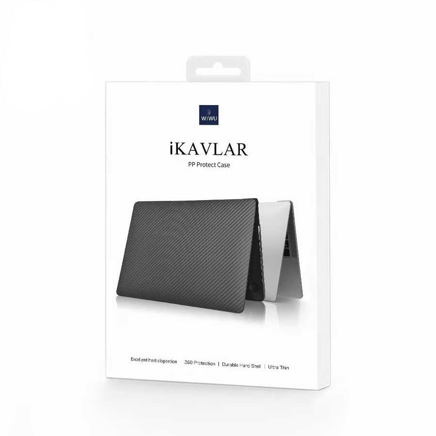 Apple Macbook 13.3' Air 2020 A2337 Wiwu MacBook iKavlar Shield Kapak Siyah