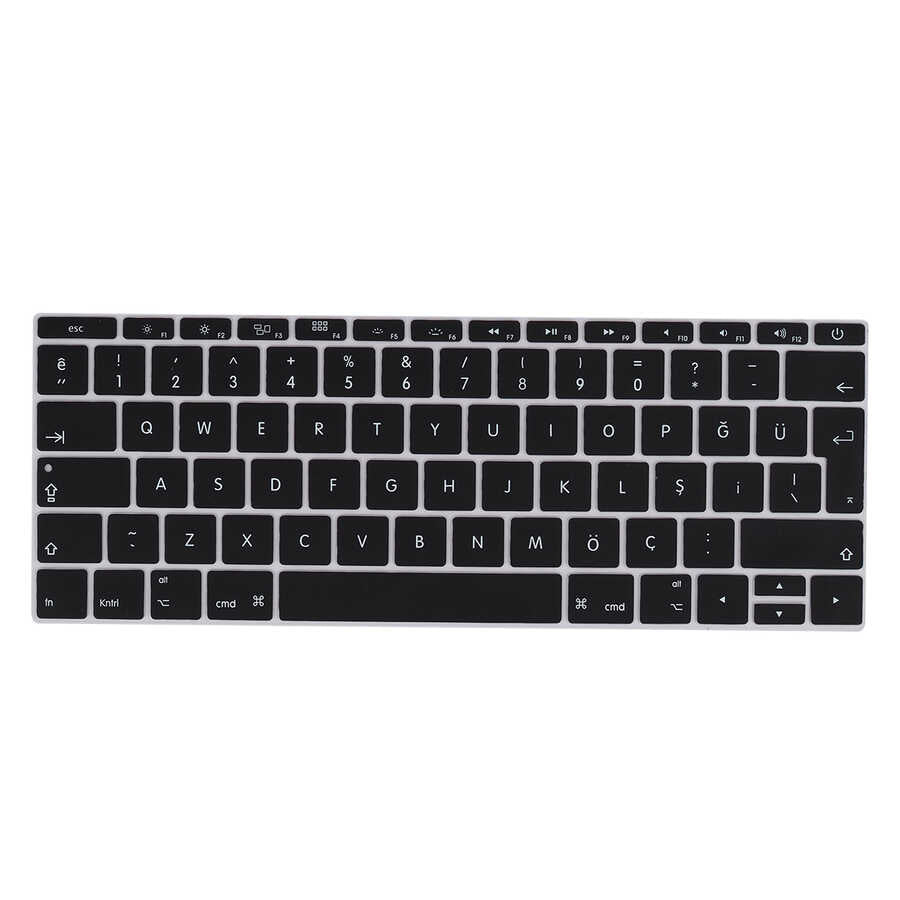 Macbook 13.3' New Pro A1708 Zore Klavye Koruyucu Silikon Ped
