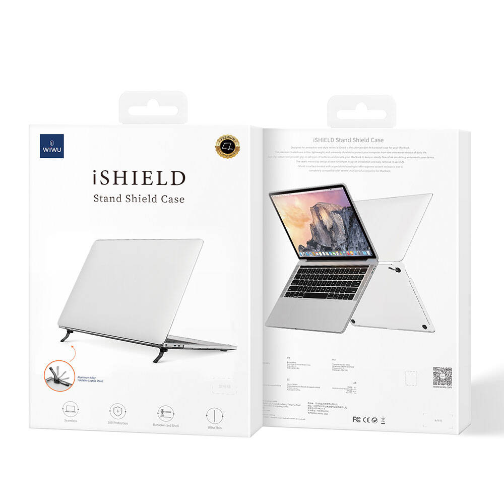 Macbook 13.6" Air 2022 M2 A2681 Wiwu Macbook iShield Standlı Shield Kılıf
