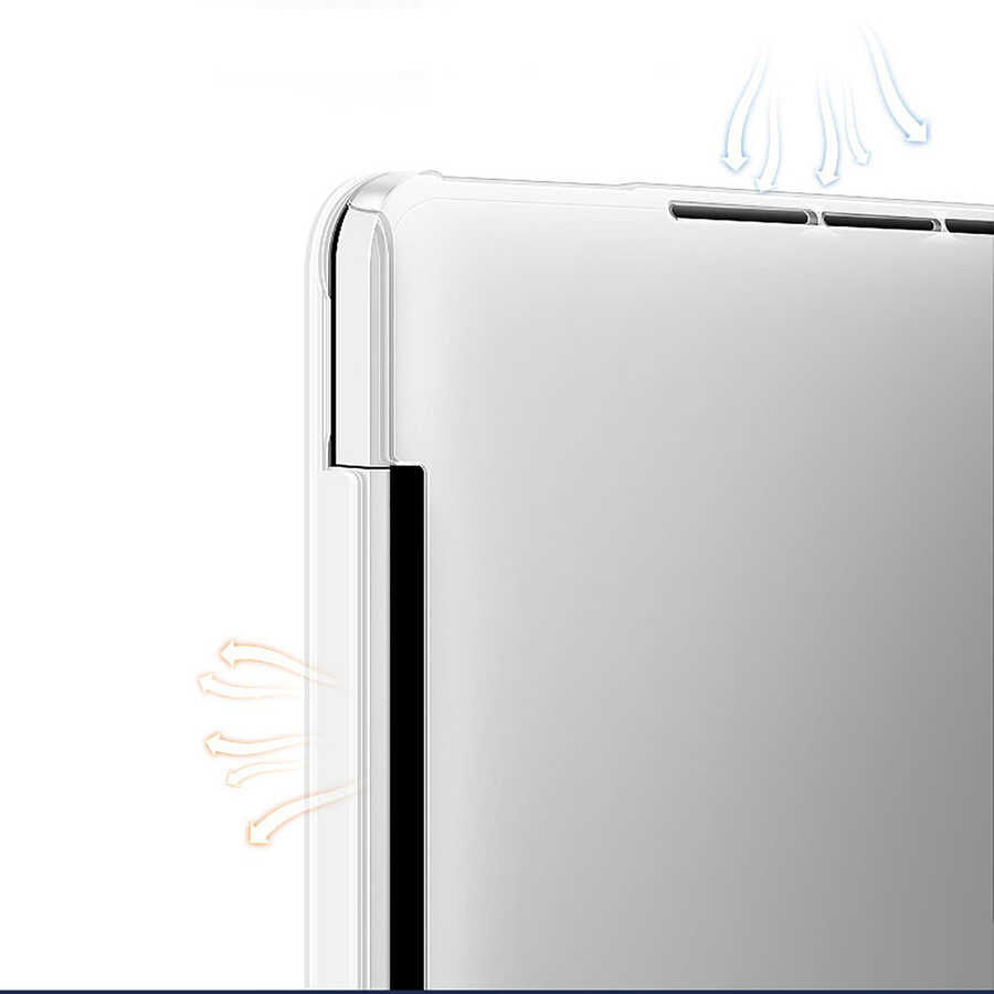 Apple Macbook 13.6' Air 2022 M2 Wiwu Ultra İnce Sararmayan Şeffaf MacBook Crystal iShield Kapak Renksiz