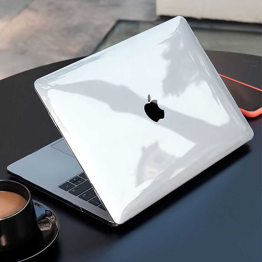 Apple Macbook 13.6' Air 2022 M2 Wiwu Ultra İnce Sararmayan Şeffaf MacBook Crystal iShield Kapak Renksiz