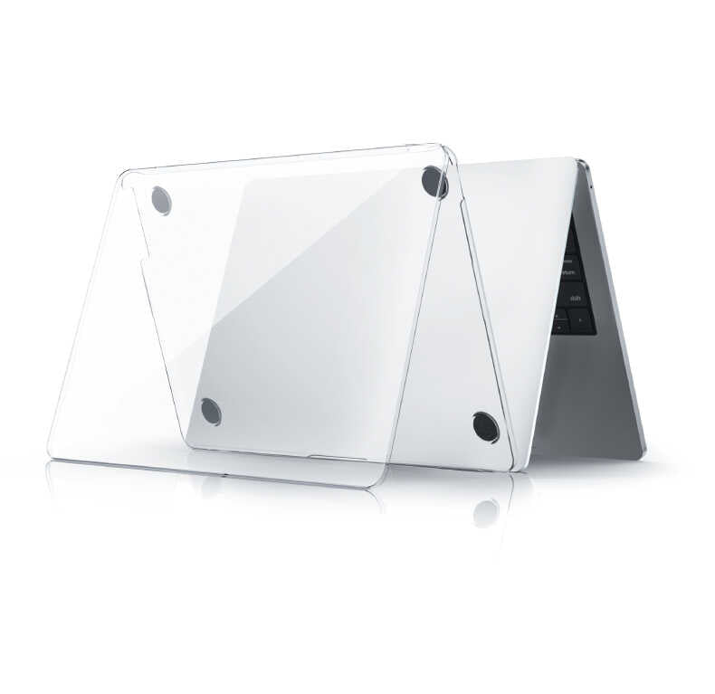 Apple Macbook 13.6' Air 2022 M2 Wiwu Ultra İnce Sararmayan Şeffaf MacBook Crystal iShield Kapak Renksiz