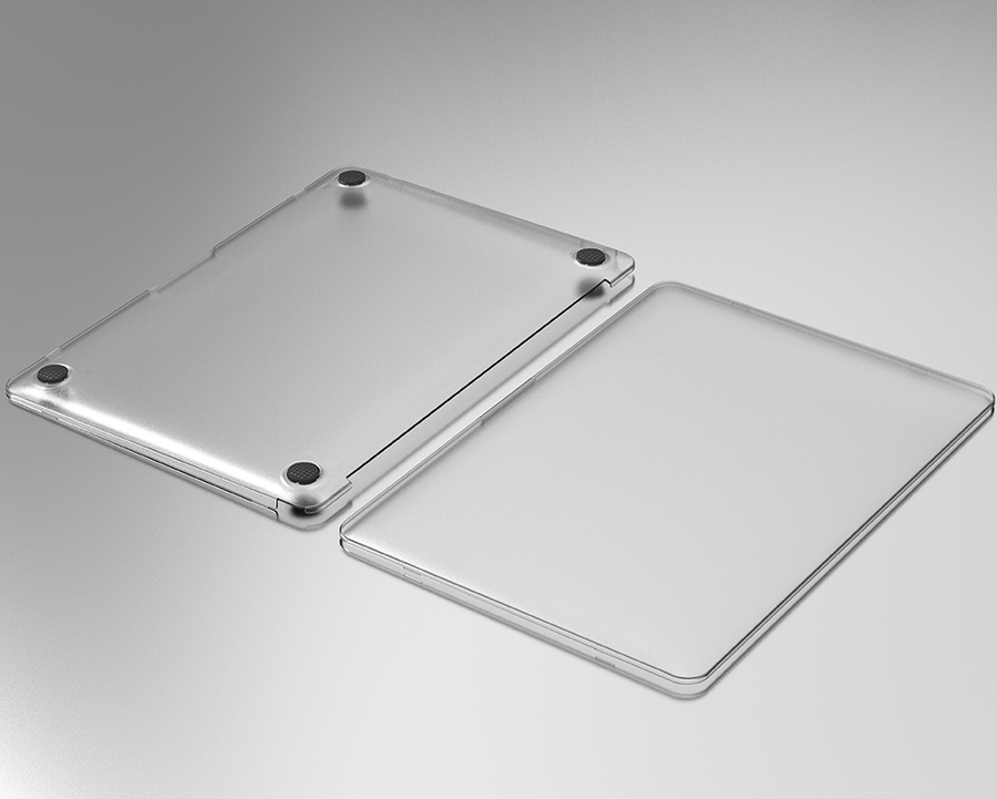 Apple Macbook 13.6&prime; Air 2024 M2 A2681 Wiwu Macbook iShield Hard Shell Kapak Siyah