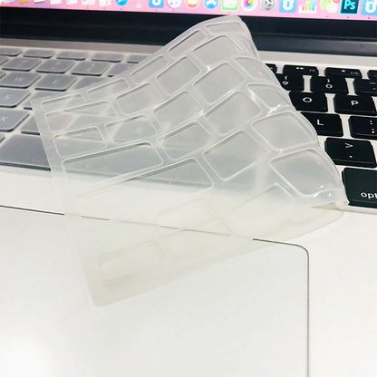 Macbook 13.6" Air M3 A3113 Zore Klavye Koruyucu Transparan Buzlu Silikon Ped