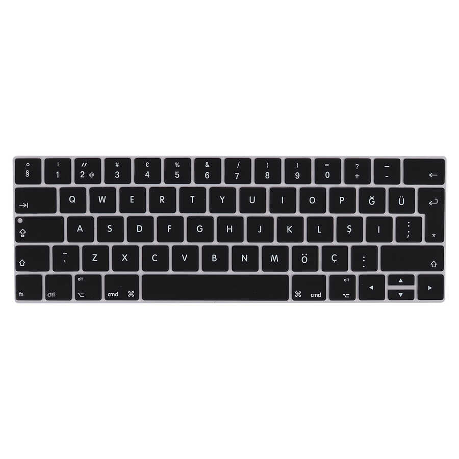 Macbook 15' Pro 2017 A1707 Zore Klavye Koruyucu Silikon Ped