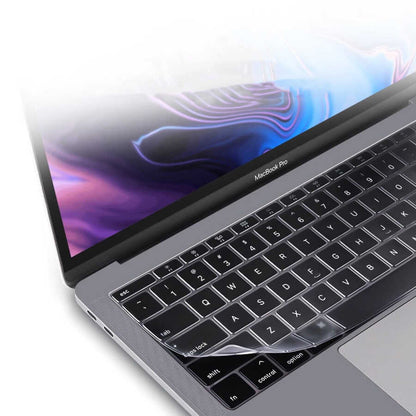 Macbook 16.2' 2021 A2485 Zore Klavye Koruyucu Şeffaf Silikon Ped
