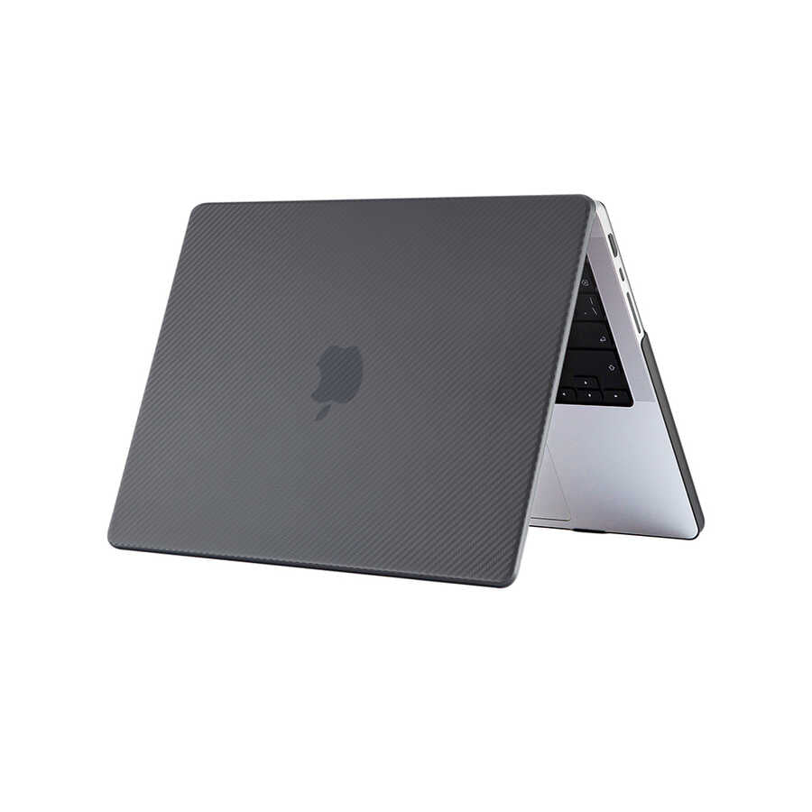 Macbook 16.2' 2021 A2485 Zore MSoft Carbon Fiber Tasarımlı Kılıf