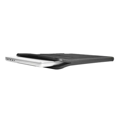 Apple Macbook 16.2' 2021 Wiwu Defender Stand Case Taşınabilir Standlı Magnetik PU Laptop Çantası Siyah