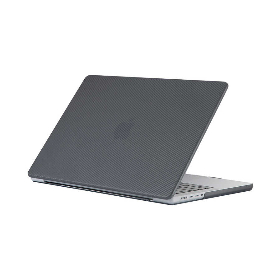 Macbook Pro 14.2 2023 A2779 Zore MSoft Carbon Fiber Tasarımlı Kılıf