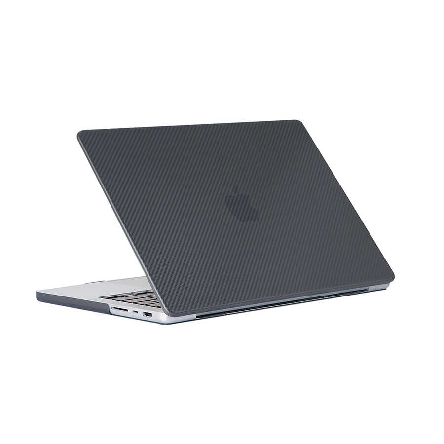 Macbook Pro 14.2 2023 A2779 Zore MSoft Carbon Fiber Tasarımlı Kılıf