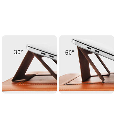 Apple Macbook Pro 16.2 2023 A2780 Wiwu Macbook Skin Pro Portable Stand Kılıf Siyah