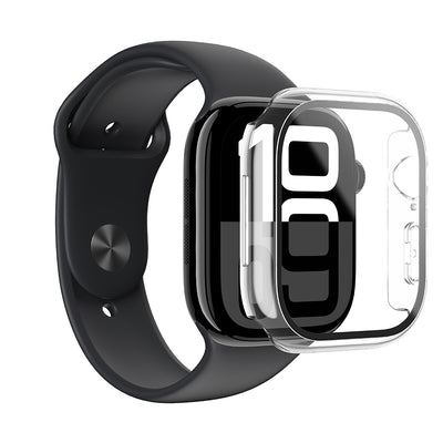 Apple Watch 10 42mm Amazingthing Radix Minimal FullGuard Sert PC Kasa ve Ekran Koruyucu Siyah