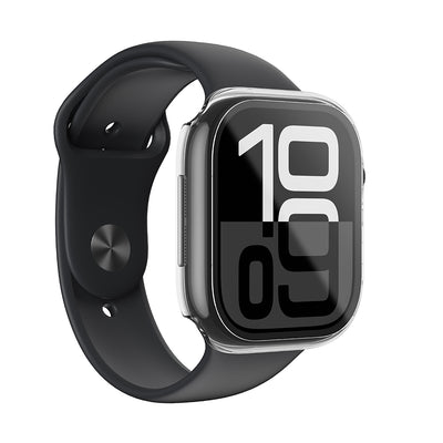 Apple Watch 10 42mm Amazingthing Radix Minimal FullGuard Sert PC Kasa ve Ekran Koruyucu Şeffaf