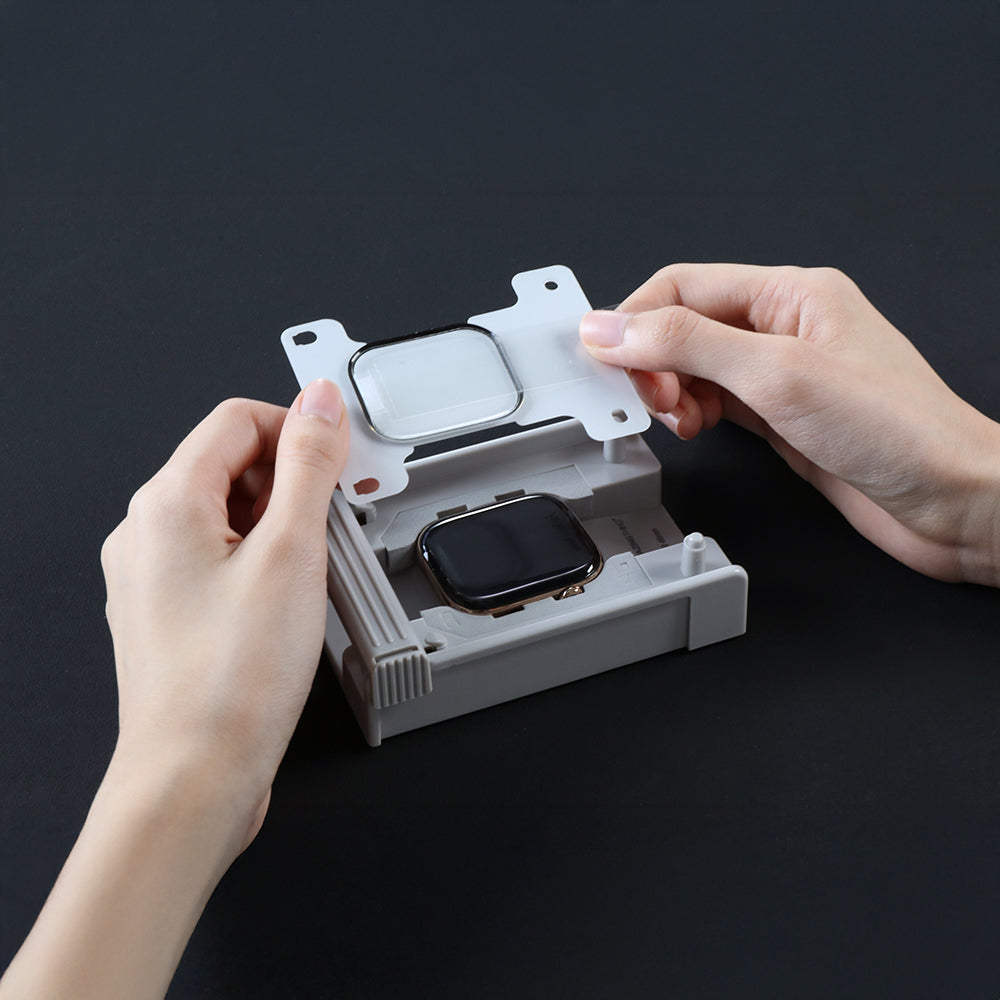 Watch 10 42mm Amazingthing Radix Protective Parmak İzi Bırakmayan HD Ekran Koruyucu Film + Kolay Uygulama Aparatı