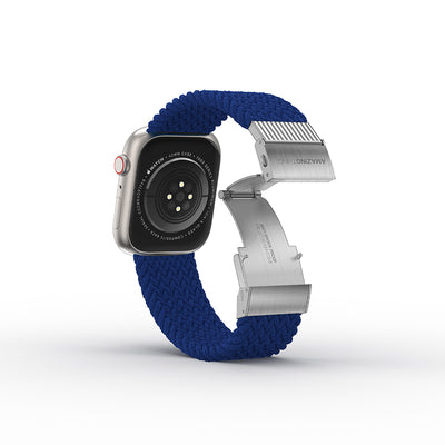 Apple Watch 10 42mm Amazingthing Titan Weave Örgü Sport Kordon Mor