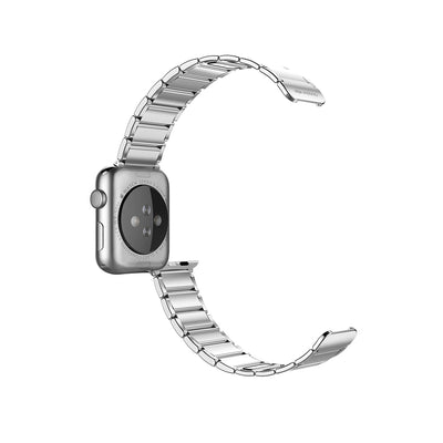 Apple Watch 10 42mm Raptic Classic Serisi Magnetik Metal Kordon Gümüş