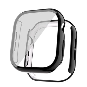 Apple Watch 10 42mm Sert PC Kasa Electroplatink Çerçeveli Ekran Koruyucu Zore Watch Gard 36