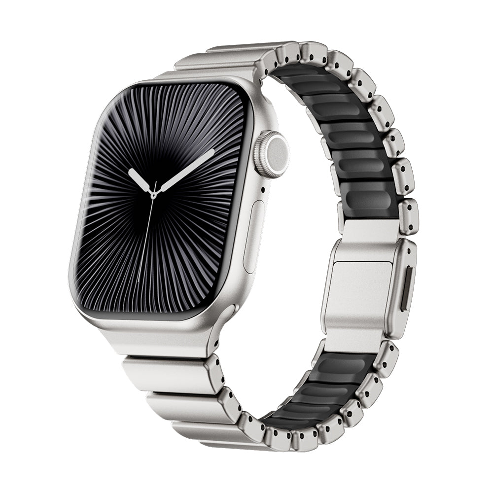 Apple Watch 10 42mm Zore KRD-149 Metal Silikon Kordon