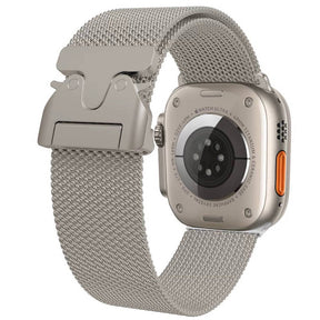 Apple Watch 10 42mm Zore KRD-25 Metal Hasır Kordon