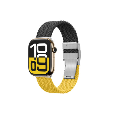 Apple Watch 10 46mm Amazingthing Glamour Blend Hasır Kordon Starlight Purple