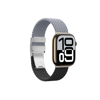 Apple Watch 10 46mm Amazingthing Glamour Blend Hasır Kordon Starlight Purple