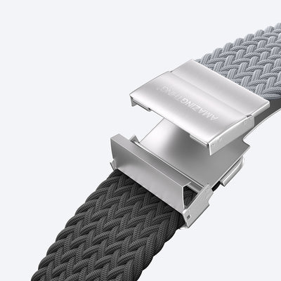 Apple Watch 10 46mm Amazingthing Glamour Blend Hasır Kordon Starlight Purple